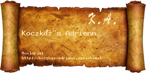 Koczkás Adrienn névjegykártya