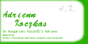 adrienn koczkas business card